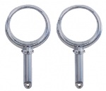 Perko 1267DP0ZNC Plain Zinc Round Rowlock Horns 